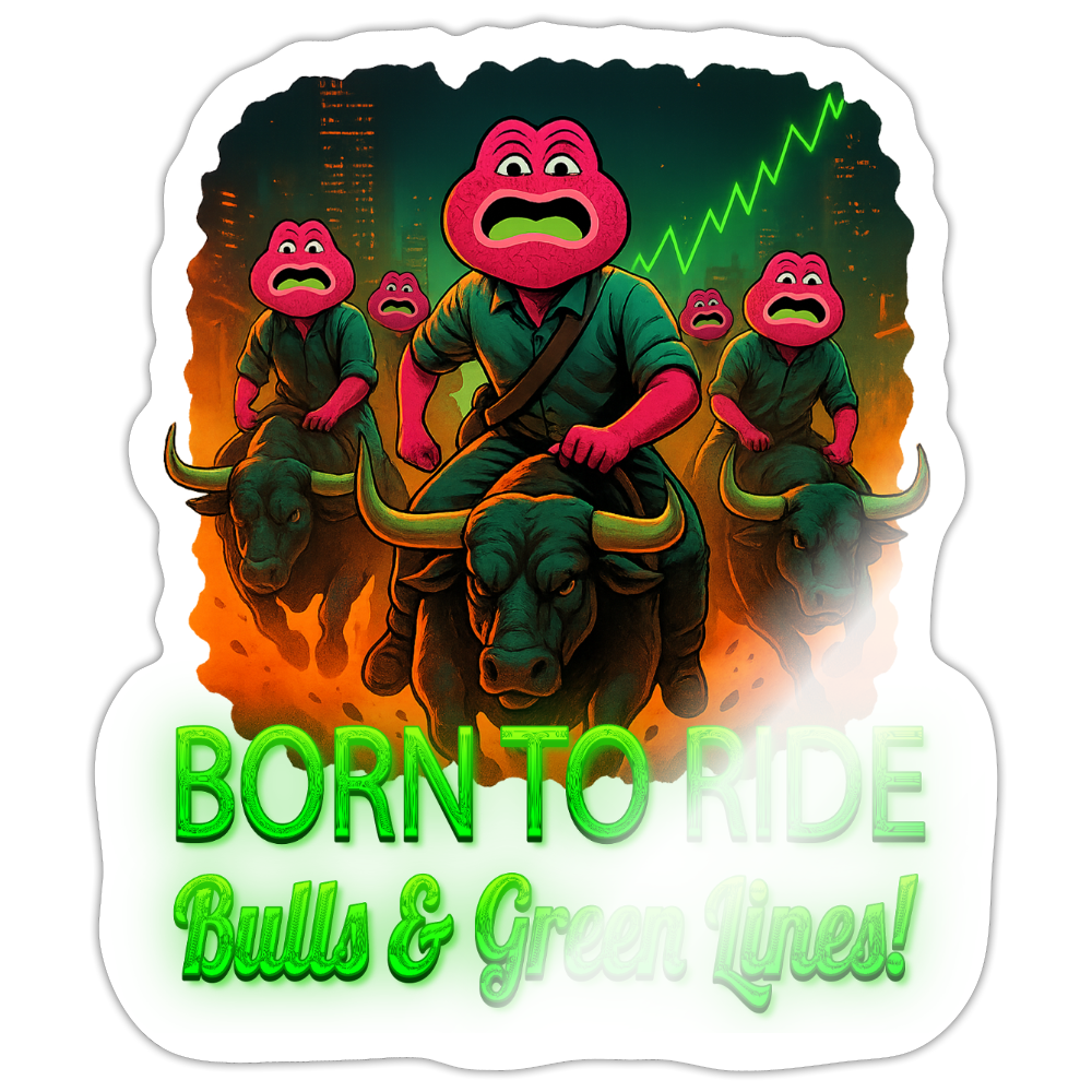 Jerry Born to Ride (Fan-Art) - Sticker 10 x 10 cm - Weiß glänzend