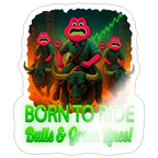 Jerry Born to Ride (Fan-Art) - Sticker 10 x 10 cm - Weiß glänzend