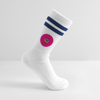 Jerry The Turtle Logo (Remix-Design) - Tennissocken Premium - Weiß/Navy