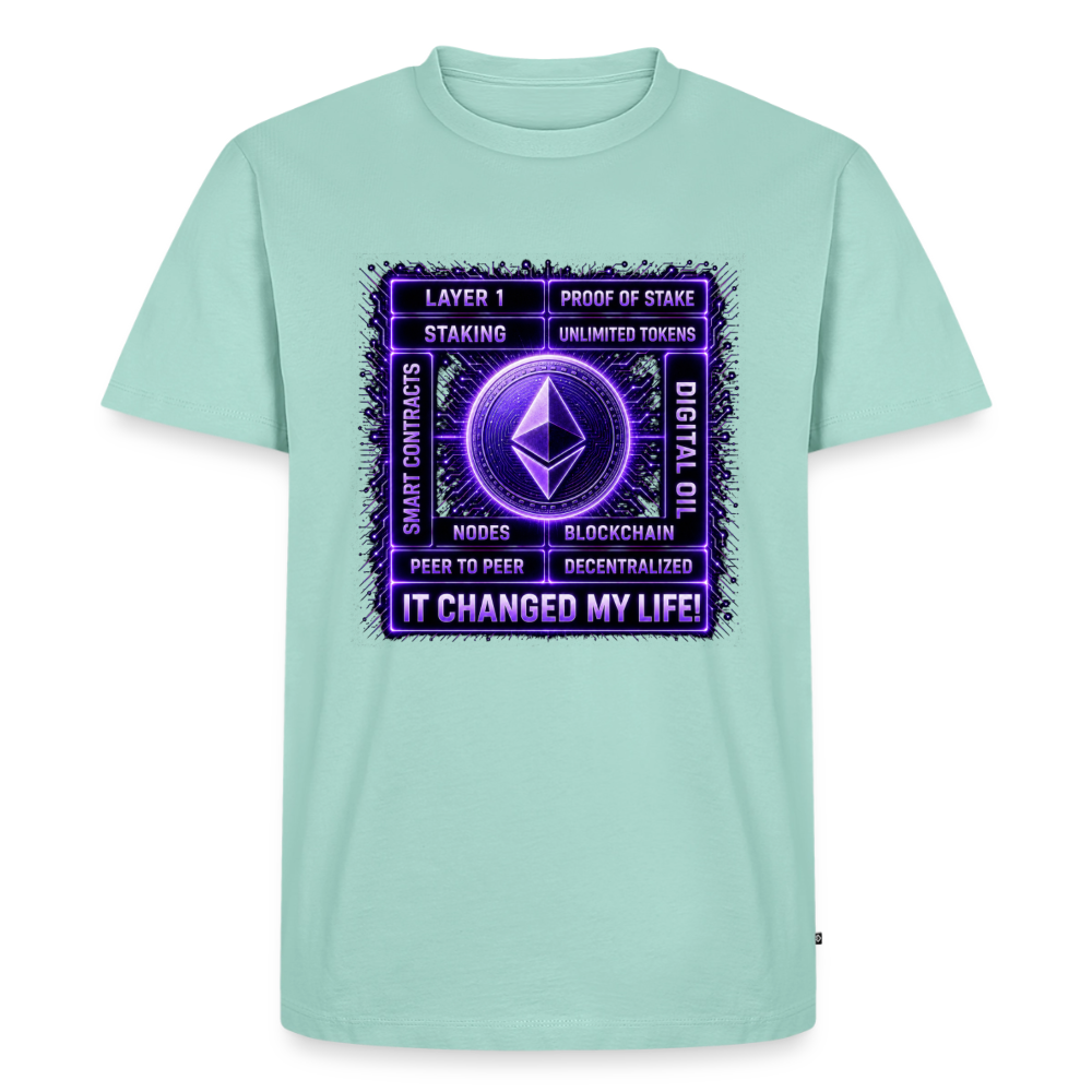 Ethereum Changed Life (Fan-Art) - Herren T-Shirt Premium - Mint 