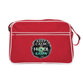 Keep Calm and Hodl Kaspa (Fan-Art) - Retro Tasche - Rot/Weiß
