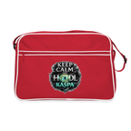 Keep Calm and Hodl Kaspa (Fan-Art) - Retro Tasche - Rot/Weiß