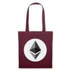 Ethereum Logo (Original) - Stofftasche - Burgunderrot