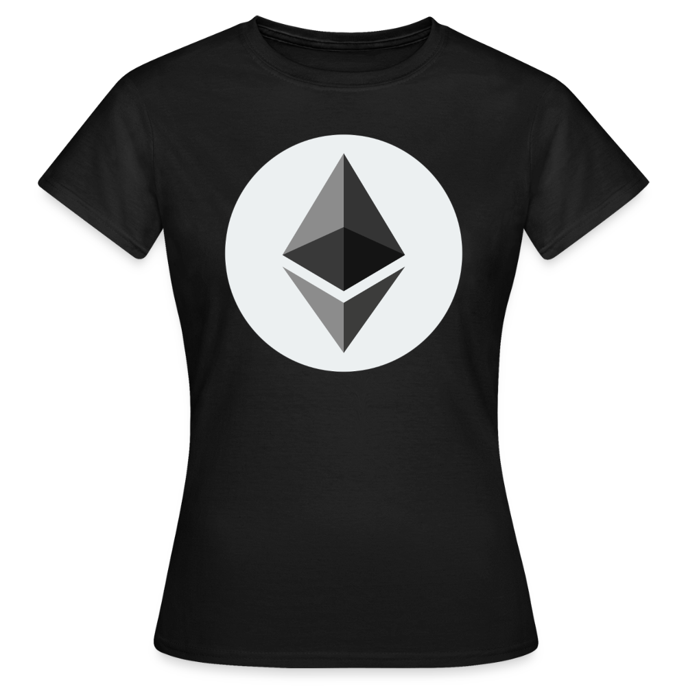 Ethereum Logo (Original) - Damen T-Shirt - Schwarz