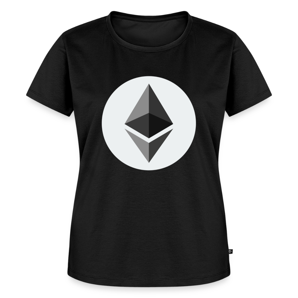 Ethereum Logo (Original) - Damen T-Shirt Premium - Schwarz