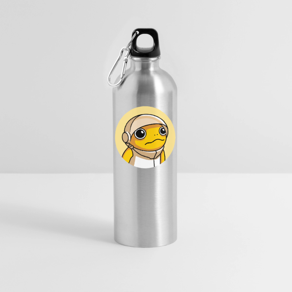 Turbo Logo (Original) - Trinkflasche mit Karabiner 750 ml - Lightsilver
