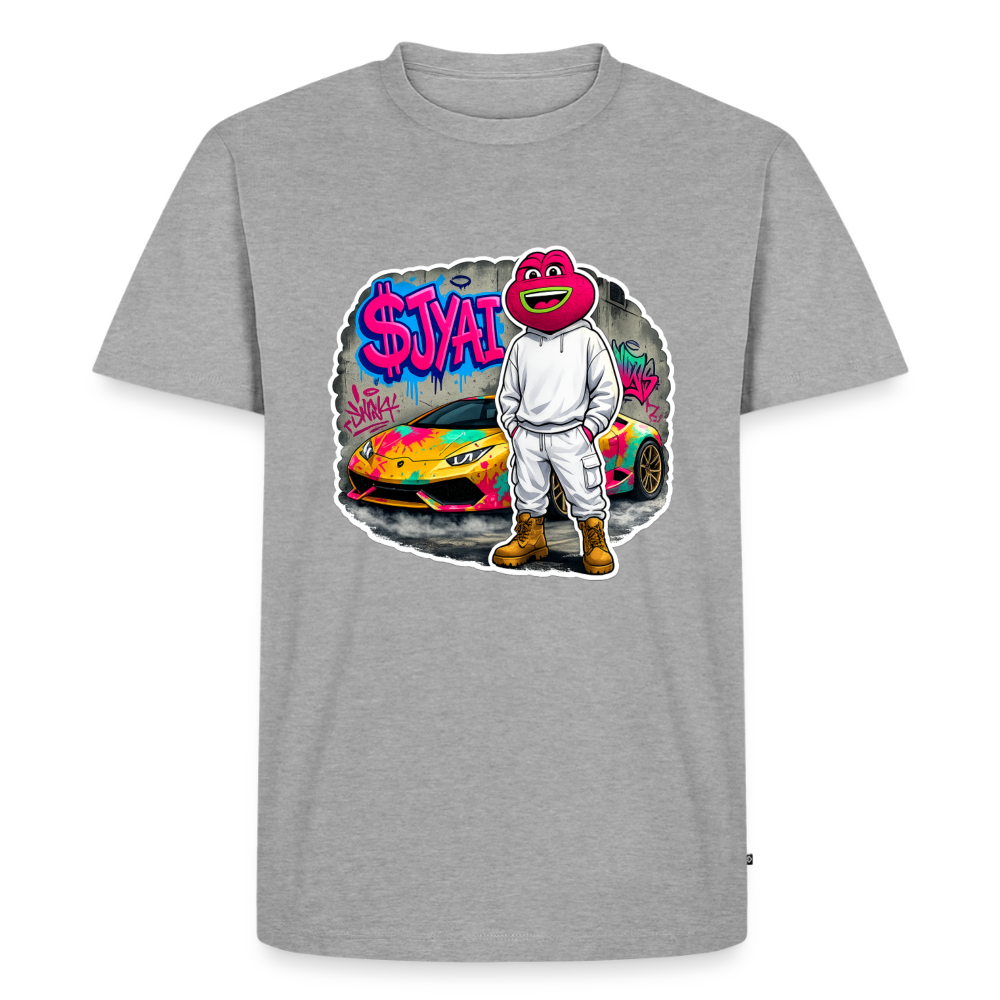 Jerry Streetart (Fan-Art) - Herren T-Shirt Premium - Grau meliert