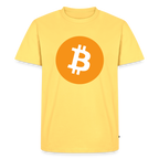 Bitcoin Logo (Original) - Herren T-Shirt Premium - Pastellgelb