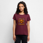 Bitcoin Changed Life (Fan-Art) - Damen T-Shirt Premium - Burgunderrot