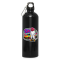 Jerry Streetart (Fan-Art) - Trinkflasche mit Karabiner 750 ml - Schwarz