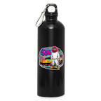 Jerry Streetart (Fan-Art) - Trinkflasche mit Karabiner 750 ml - Schwarz