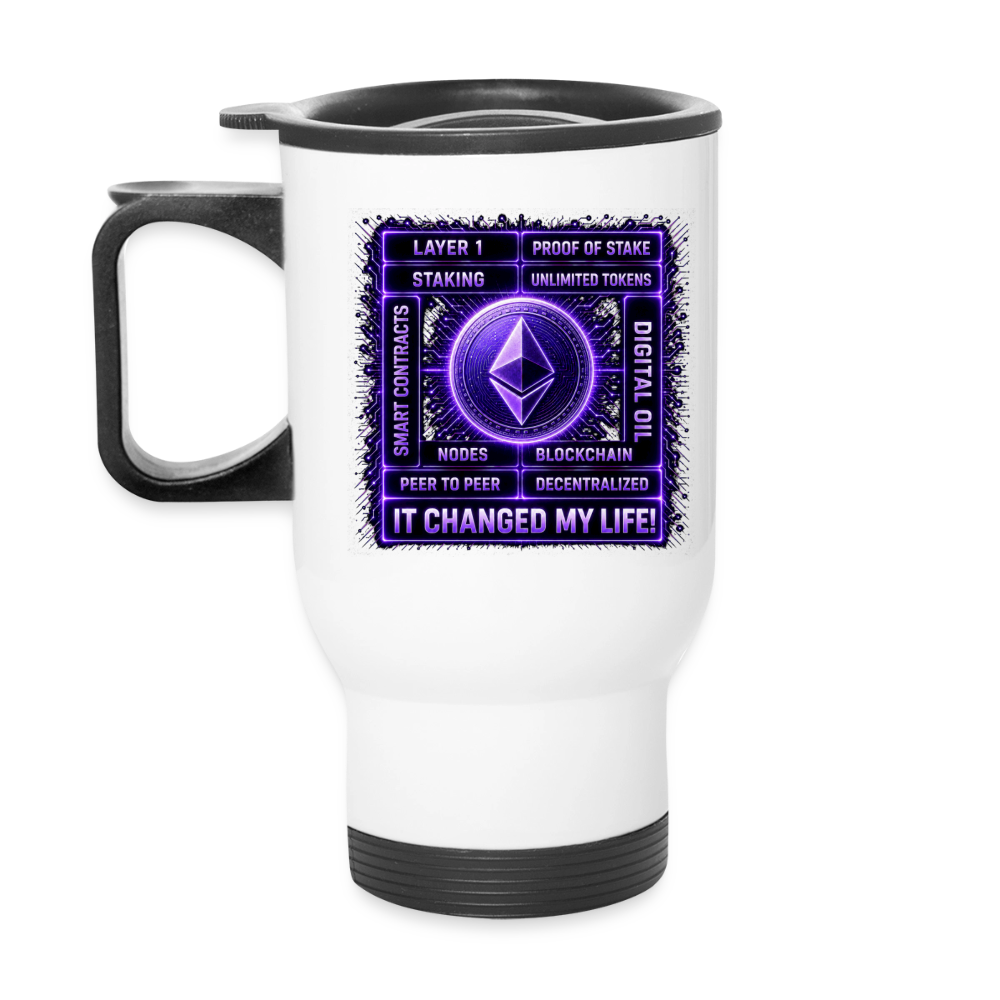 Ethereum Changed Life (Fan-Art) - Thermobecher - Weiß