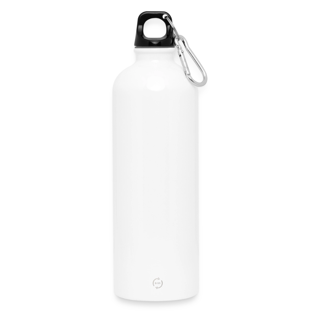 Keep Calm and Hodl Kaspa (Fan-Art) - Trinkflasche mit Karabiner 750 ml - Weiß