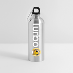 Turbo Full Logo (Original) - Trinkflasche mit Karabiner 750 ml - Lightsilver
