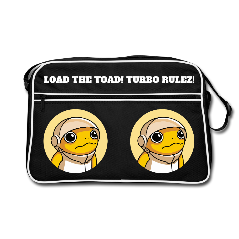 Turbo Rulez (Original) - Retro Tasche - Schwarz/Weiß