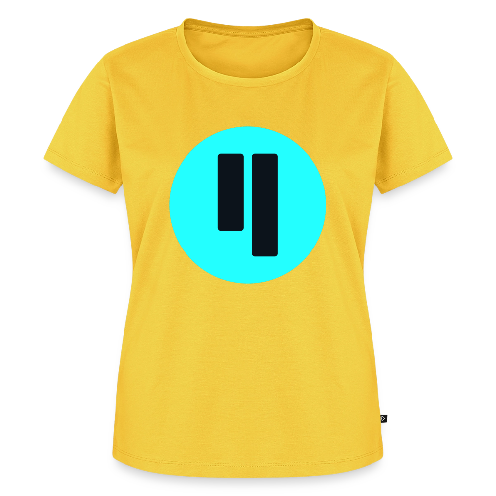 Qubic Logo (Original) - Damen T-Shirt Premium - Sonnengelb