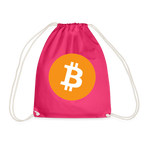 Bitcoin Logo (Original) - Turnbeutel - Fuchsia