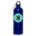 Kaspa Logo dunkel (Original) - Trinkflasche mit Karabiner 750 ml - Königsblau