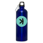 Kaspa Logo dunkel (Original) - Trinkflasche mit Karabiner 750 ml - Königsblau