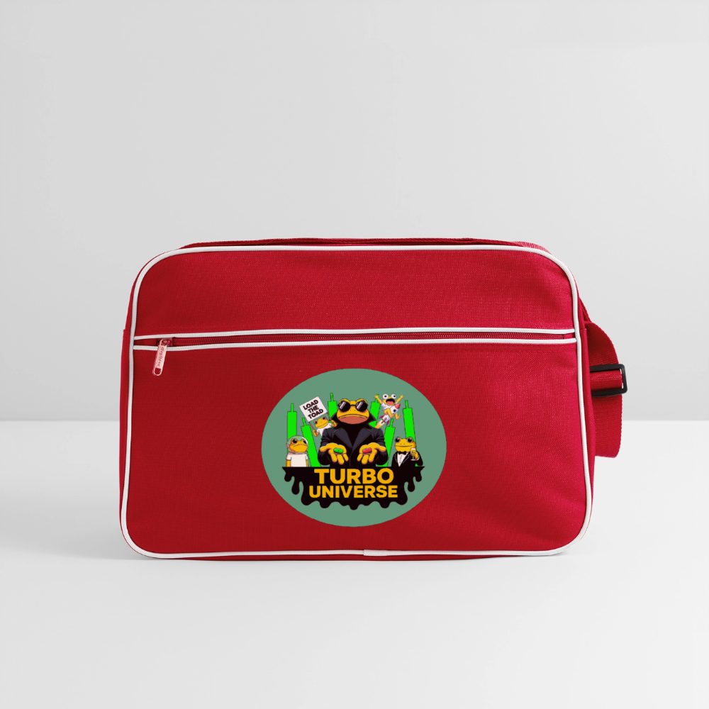 Turbo Universe (Fan-Art) - Retro Tasche - Rot/Weiß