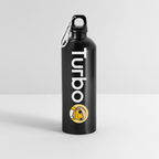 Turbo Full Logo (Original) - Trinkflasche mit Karabiner 750 ml - Schwarz