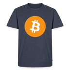 Bitcoin Logo (Original) - Herren T-Shirt Premium - Jeansblau 