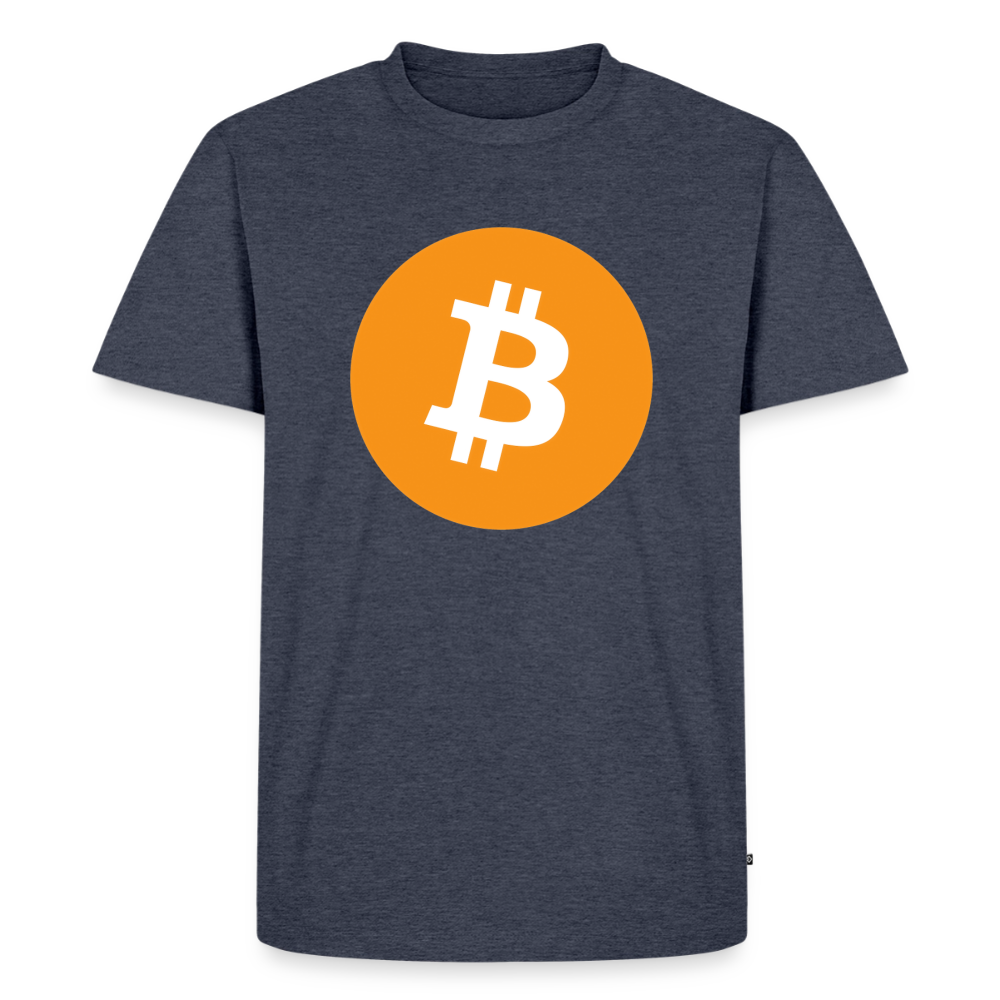 Bitcoin Logo (Original) - Herren T-Shirt Premium - Jeansblau 
