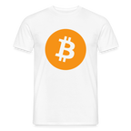 Bitcoin Logo (Original) - Herren T-Shirt - Weiß