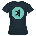 Kaspa Logo dunkel (Original) - Damen T-Shirt - Navy