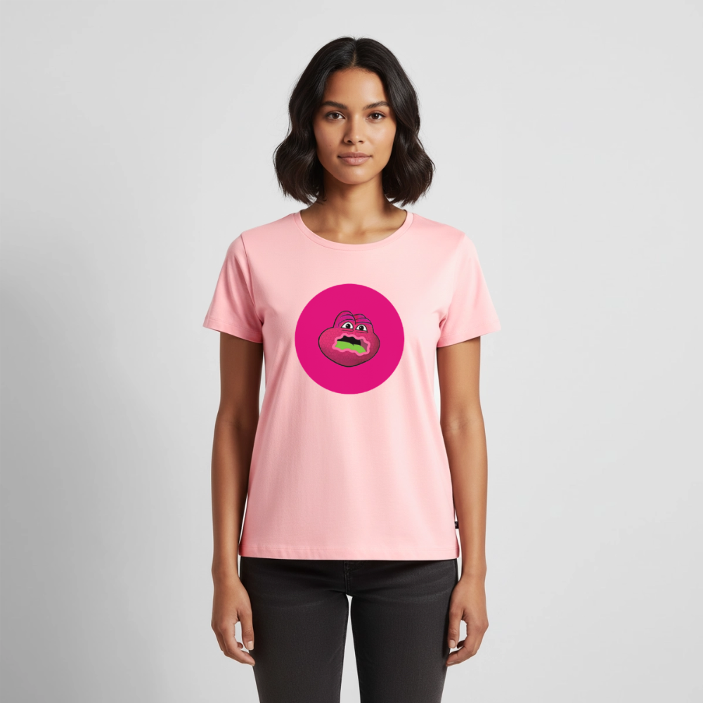 Jerry The Turtle Logo (Remix-Design) - Damen T-Shirt Premium - Rosa