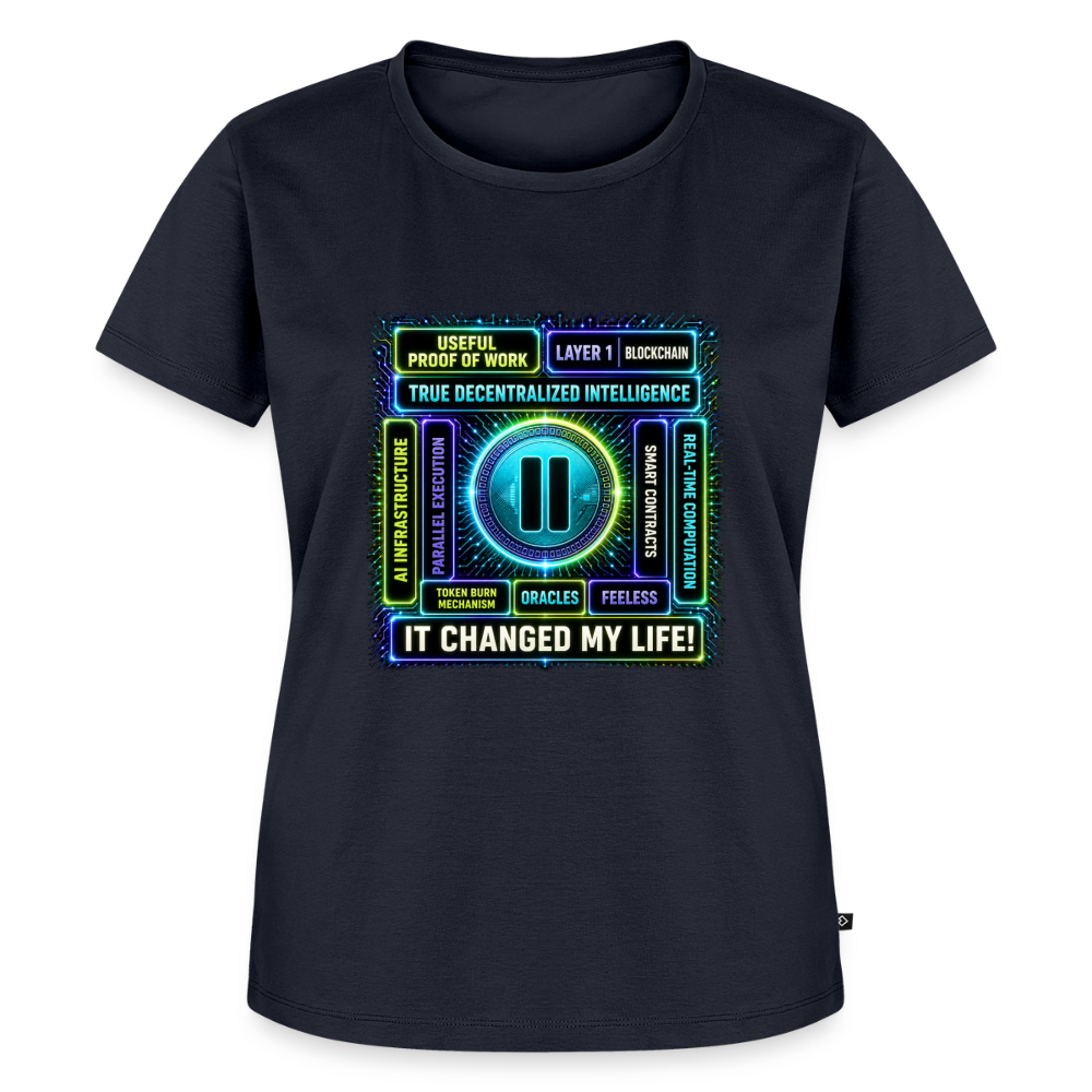 Qubic Changed Life (Fan-Art) - Damen T-Shirt Premium - Navy