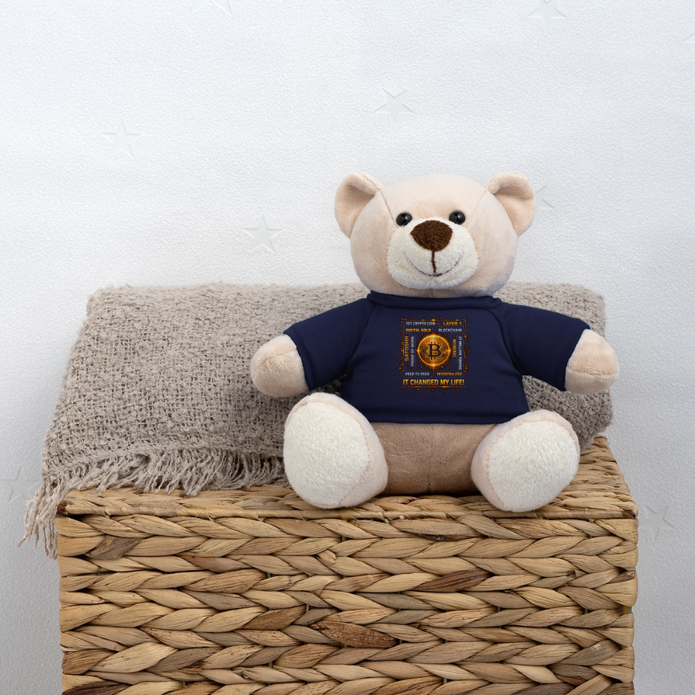 Bitcoin Changed Life (Fan-Art) - Teddybär - French Navy