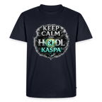 Keep Calm and Hodl Kaspa (Fan-Art) - Herren T-Shirt Premium - Navy
