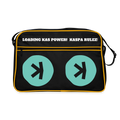 Kaspa Rulez dunkel (Original) - Retro Tasche - Schwarz/Gold