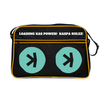 Kaspa Rulez dunkel (Original) - Retro Tasche - Schwarz/Gold