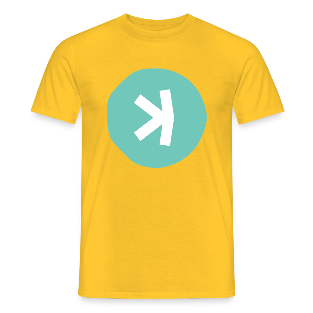 Kaspa Logo hell (Original) - Herren T-Shirt - Gelb
