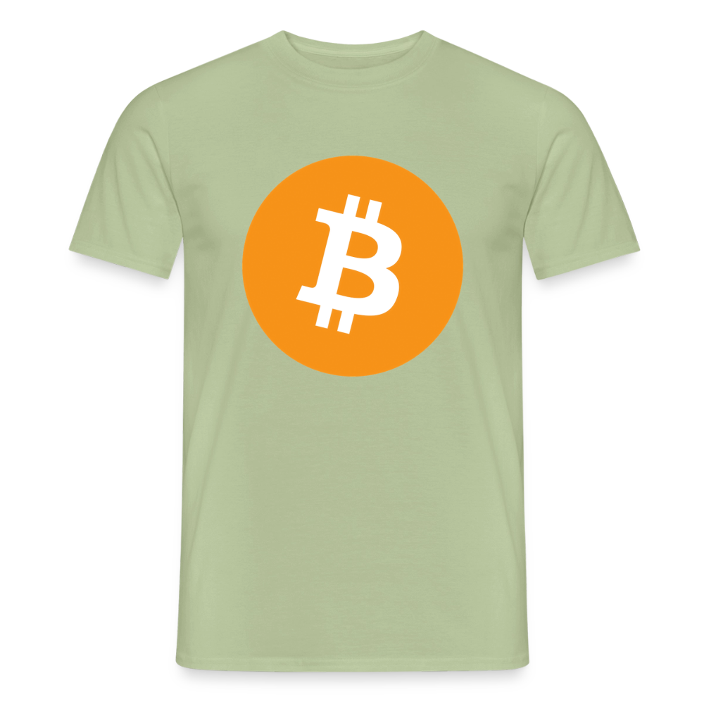 Bitcoin Logo (Original) - Herren T-Shirt - Sage