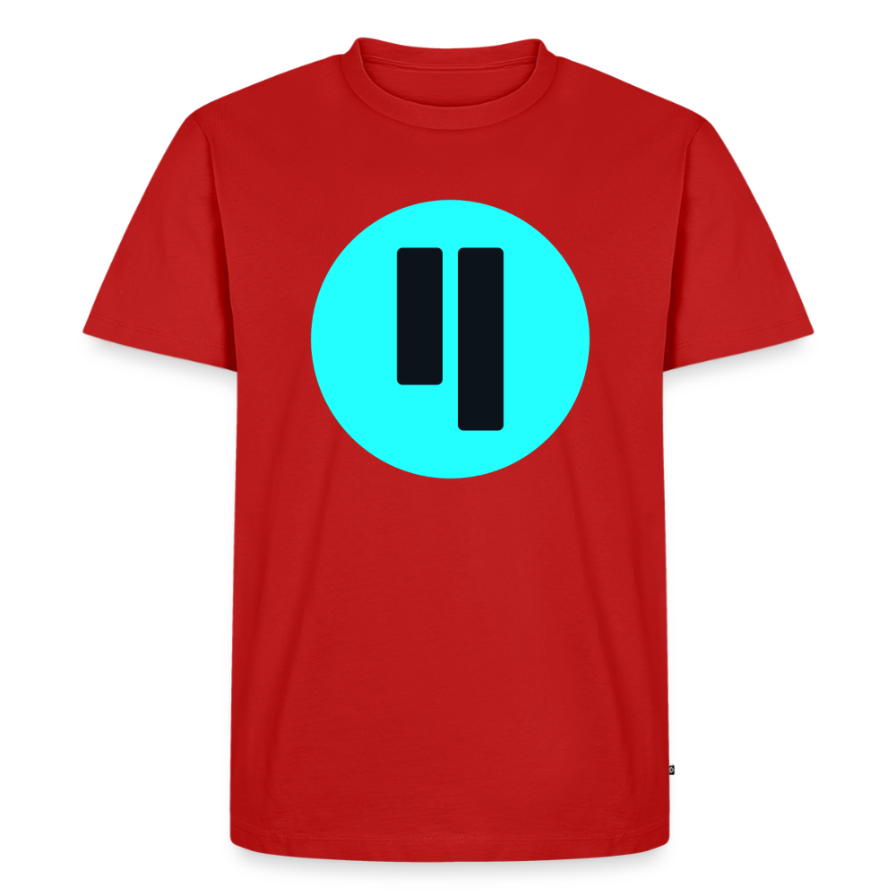 Qubic Logo (Original) - Herren T-Shirt Premium - Rot