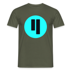 Qubic Logo (Original) - Herren T-Shirt - Militärgrün