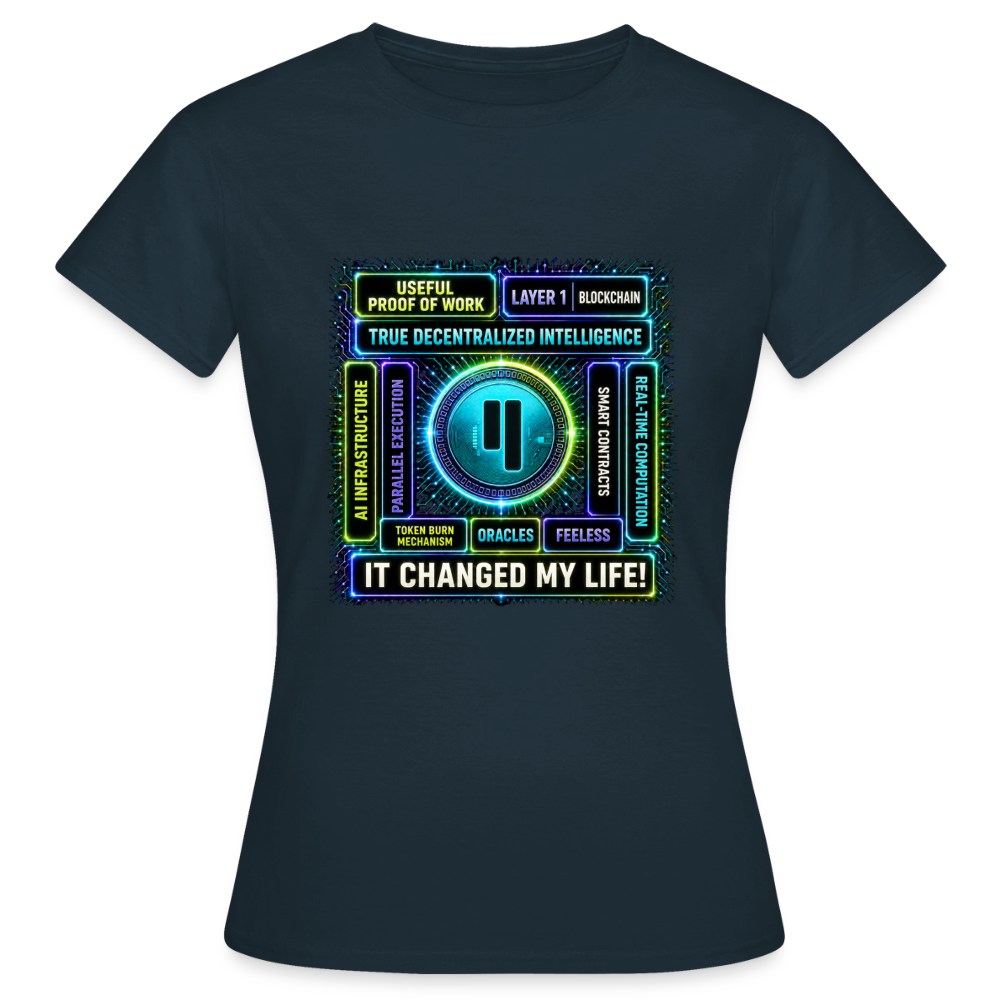 Qubic Changed Life (Fan-Art) - Damen T-Shirt - Navy