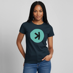 Kaspa Logo dunkel (Original) - Damen T-Shirt - Navy