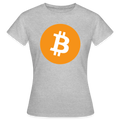 Bitcoin Logo (Original) - Damen T-Shirt - Grau meliert