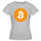 Bitcoin Logo (Original) - Damen T-Shirt - Grau meliert