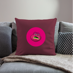 Jerry The Turtle Logo (Remix-Design) - Polster 44 x 44 cm - Burgunderrot