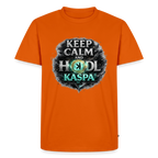 Keep Calm and Hodl Kaspa (Fan-Art) - Herren T-Shirt Premium - Orange 
