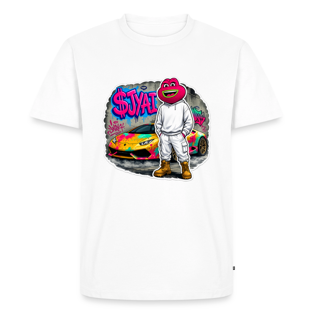 Jerry Streetart (Fan-Art) - Herren T-Shirt Premium - Weiß