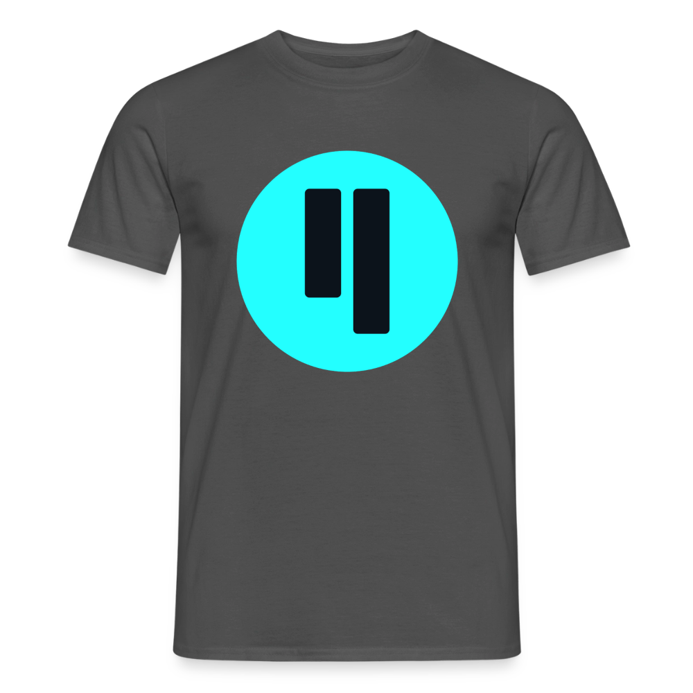Qubic Logo (Original) - Herren T-Shirt - Anthrazit