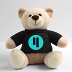Qubic Logo (Original) - Teddybär - Schwarz
