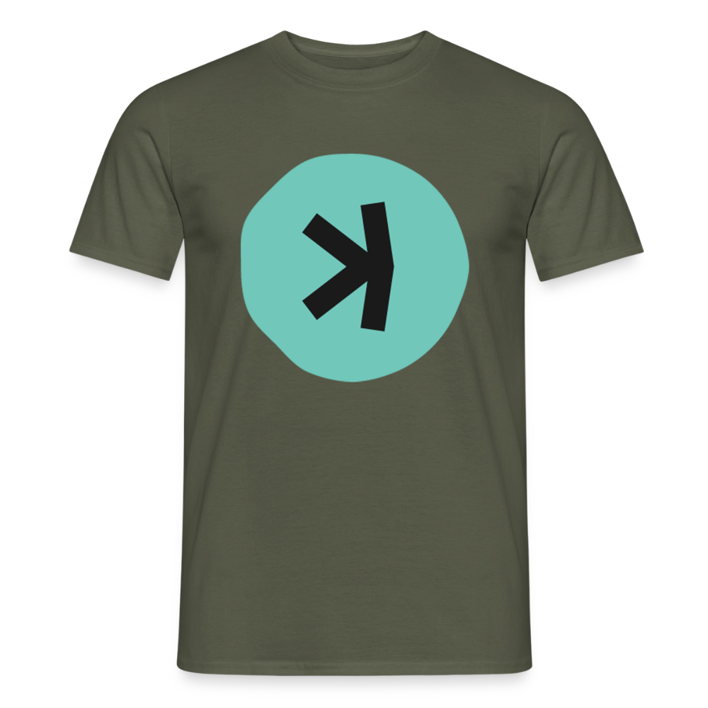 Kaspa Logo dunkel (Original) - Herren T-Shirt - Militärgrün