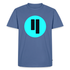 Qubic Logo (Original) - Herren T-Shirt Premium - Taubenblau